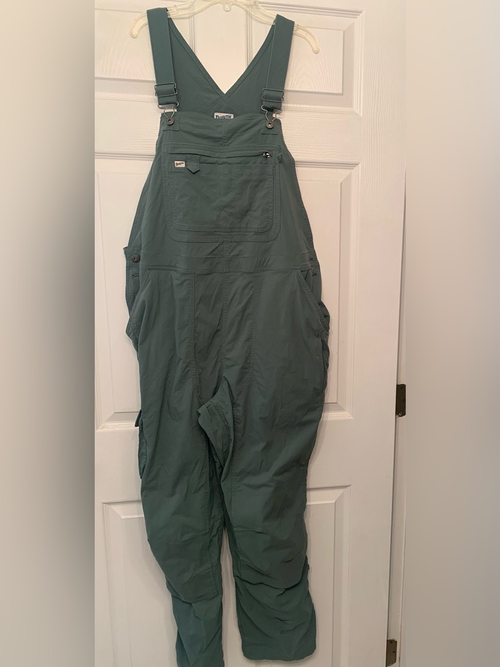 Duluth trading co. heirloom Women’s Green Gardening Bib Overalls Size 1X utility